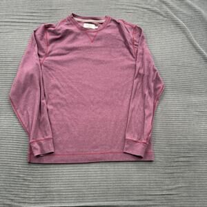 The Normal Brand Pullover Mens Large Purple Long Sleeve Crewneck Stretch Casual